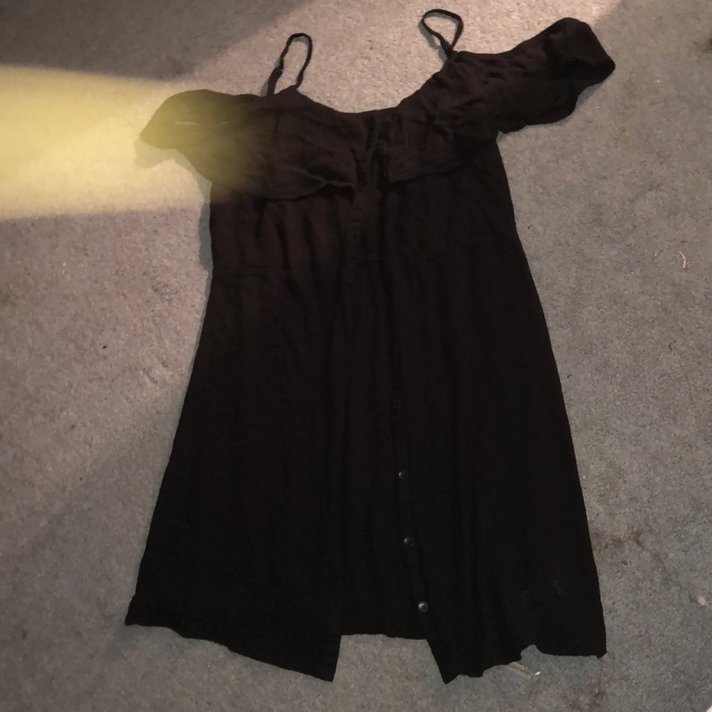 Black off shoulder dress